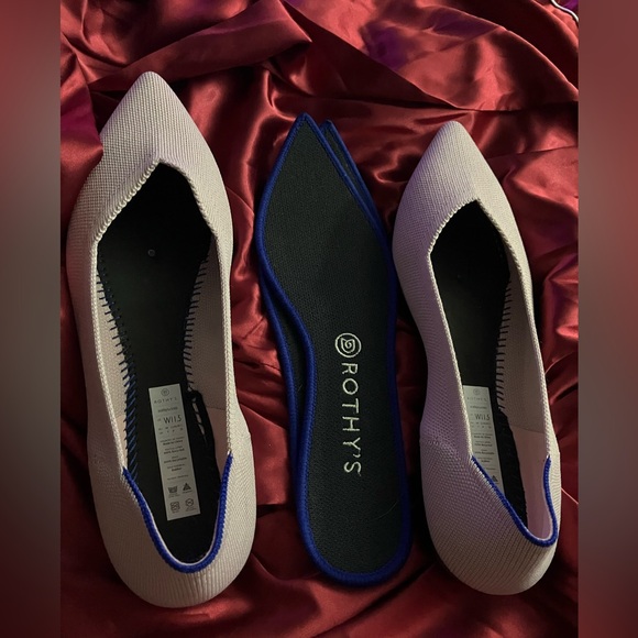 Rothy’s The Point flat light pink 11.5 EUC sustainable shoes clean insoles - Picture 6 of 6